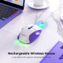Мишка бездротова Meetion BTM001 RGB 7keys, 2400dpi (Connector: Bluetooth+2.4G USB)