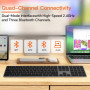 Клавіатура бездротова + мишка Meetion C230 2in1, 2.4G+Bluetooth (з Eng розкладкою)