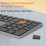 Клавіатура бездротова + мишка Meetion C230 2in1, 2.4G+Bluetooth (з Eng розкладкою)