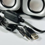 Колонка комп'ютерна Meetion SP2010 3.5mm+USB (8,0*7,0*6,6 см)