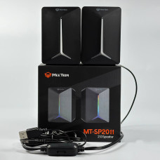 Колонка комп'ютерна Meetion SP2011 3.5mm+USB, 3W*2, RGB (6,7*7,9*9,8 см)