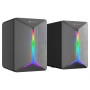 Колонка комп'ютерна Meetion SP2011 3.5mm+USB, 3W*2, RGB (6,7*7,9*9,8 см)