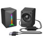 Колонка комп'ютерна Meetion SP2011 3.5mm+USB, 3W*2, RGB (6,7*7,9*9,8 см)
