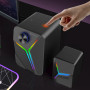 Колонка комп'ютерна Meetion SP2111 Bluetooth+3.5mm+USB, 15W, RGB (13,0*9,6*10,7 см)