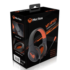 Навушники комп'ютерні Meetion HP021 3.5mm*2+USB+Wired+Led