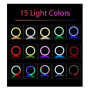 Кільцева світлодіодна Led Лампа 45см MJ45 RGB 18inch з 3ма тримачами для телефону та пультом 