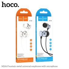 Навушники Hoco M106 Fountain metal universal earphones 3.5mm