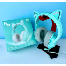 Навушники комп'ютерні Onikuma K9 Cat Ears з мікрофоном LED USB + 3.5mm Jack  