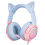 Навушники комп'ютерні Onikuma K9 Cat Ears Gradient з мікрофоном RGB USB + 3.5mm Jack  
