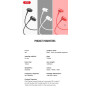 Навушники XO EP57 Crown In-Ear Headphones 3.5mm