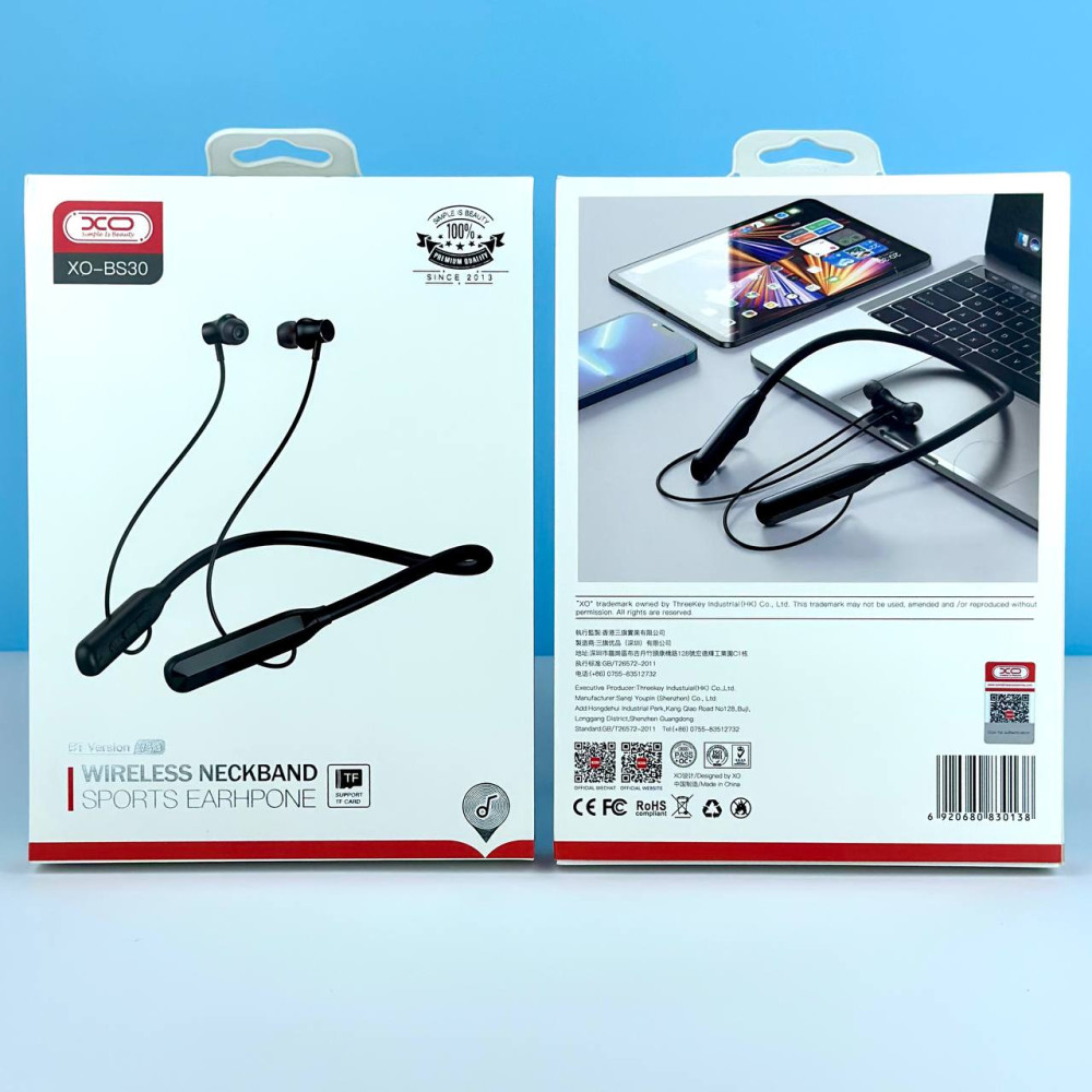 Навушники XO BS30 Sports Bluetooth