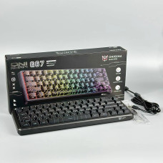 Клавіатура дротова механічна Onikuma G67 RGB 18 light effect (67 клавіш) (з Eng розкладкою)