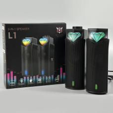 Колонка комп'ютерна Onikuma L1 RGB Light (Bluetooth+USB) (20,0*7,2*9,0см)