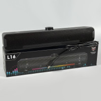 Колонка комп'ютерна Onikuma L16 RGB (Bluetooth+USB) (38,0*6,7*6,8см)