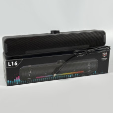 Колонка комп'ютерна Onikuma L16 RGB (Bluetooth+USB) (38,0*6,7*6,8см)