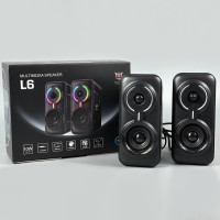 Колонка комп'ютерна Onikuma L6 RGB Light (Bluetooth+USB+3.5mm) (18,0*10,5*8,0 см)