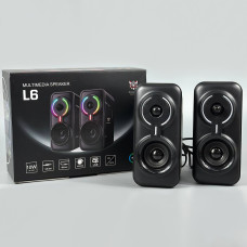 Колонка комп'ютерна Onikuma L6 RGB Light (Bluetooth+USB+3.5mm) (18,0*10,5*8,0 см)