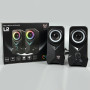 Колонка комп'ютерна Onikuma L2 RGB Full Range (Bluetooth+USB) (19,0*9,0*9,0 см)