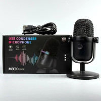Ігровий мікрофон Onikuma M830 RGB Condenser Gaming (від USB)