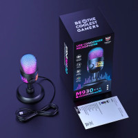 Ігровий мікрофон Onikuma M930 RGB Condenser Gaming технологія Plug and Play (від USB)