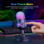 Ігровий мікрофон Onikuma M930 RGB Condenser Gaming технологія Plug and Play (від USB)