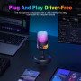 Ігровий мікрофон Onikuma M930 RGB Condenser Gaming технологія Plug and Play (від USB)