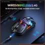 Мишка Games Onikuma DM02 RGB 3 режими (Bluetooth, дротове, 2.4G) (DPI:800-12000)