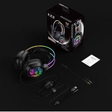 Навушники комп'ютерні Onikuma X22 RGB з мікрофоном