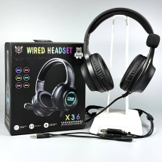 Навушники комп'ютерні Onikuma X36 RGB з мікрофоном
