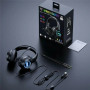 Навушники комп'ютерні Onikuma X36 RGB з мікрофоном