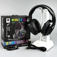 Навушники комп'ютерні Onikuma B100 Gaming з мікрофоном та з 3ма режимами (Bluetooth 5.4, дротове, 2.4G)