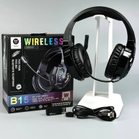 Навушники Onikuma B15 Gaming з мікрофоном та з 3ма режимами (Bluetooth 5.4, дротове, 2.4G) 