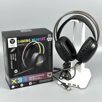 Навушники комп'ютерні Onikuma X33 RGB з мікрофоном