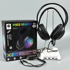 Навушники комп'ютерні Onikuma X29 RGB з мікрофоном (від USB + 3.5mm)