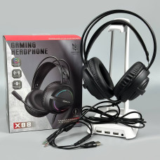Навушники комп'ютерні Onikuma X88 з мікрофоном (від USB + 3.5mm)