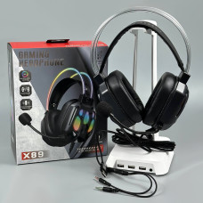 Навушники комп'ютерні Onikuma X89 RGB з мікрофоном (від USB + 3.5mm)