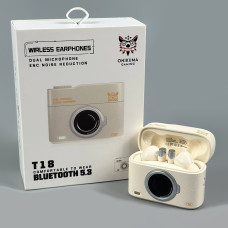 Бездротові навушники Onikuma T18 Camera BEIGE