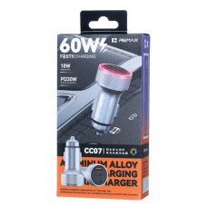 Автомобільний зарядний пристрій Remax CC07 Colorful Light PD30W+QC3.0