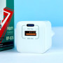 Мережевий зарядний пристрій Remax RP-U26 Batt Multi-Compatible GaN PD33W+30W