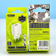 Мережевий зарядний пристрій Remax RP-U95 Kiddy Series Travel 2A
