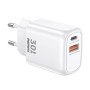 Мережевий зарядний пристрій Remax CA-18 Kings GaN PD30W+22.5W