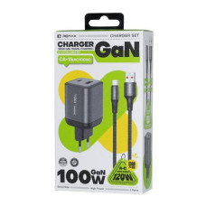 Мережевий зарядний пристрій Remax CA-15 Wisdom Series GaN PD67W+100W Type-C