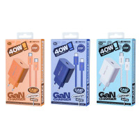 Мережевий зарядний пристрій Remax CA10 Huiying GaN PD40W Type-C to Type-C