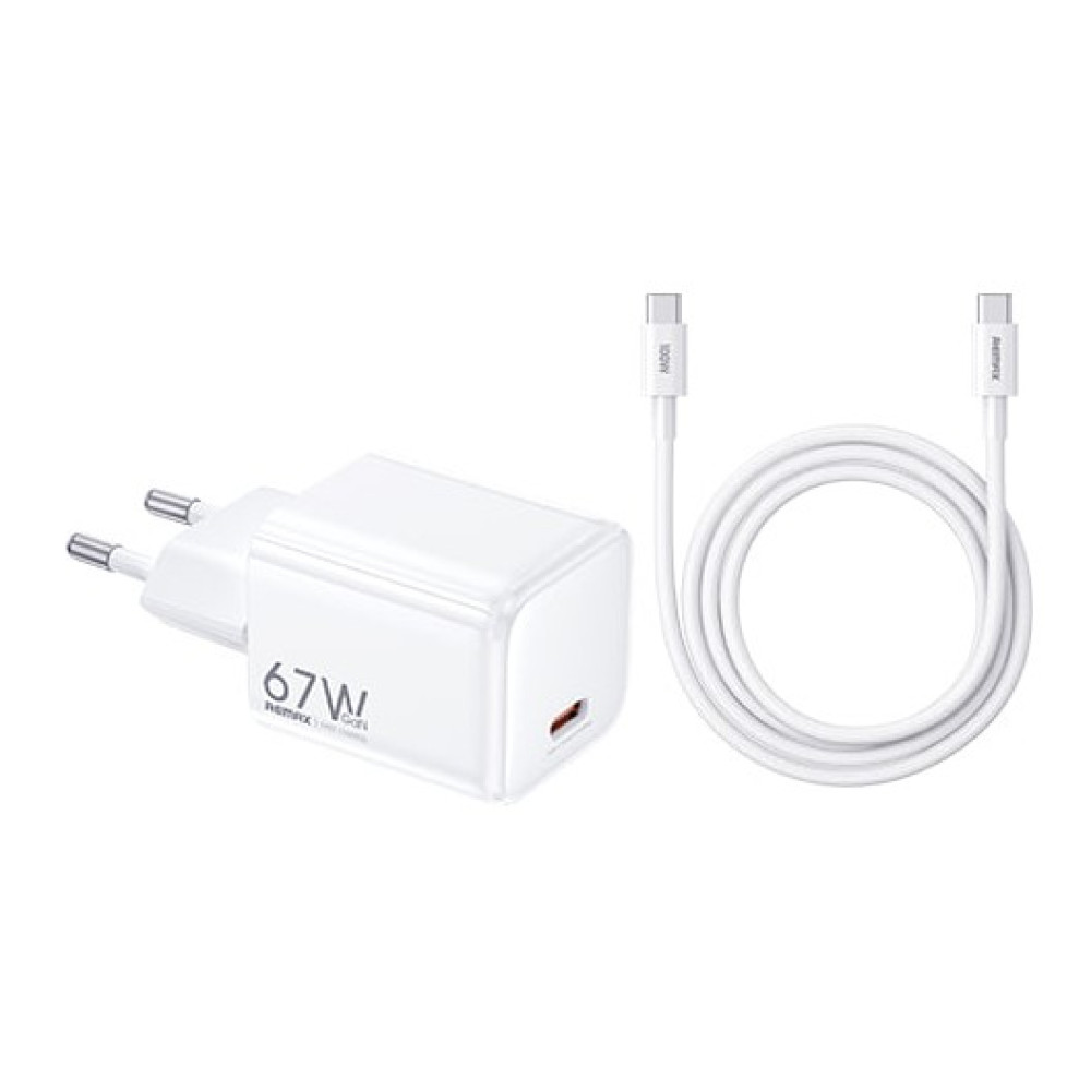 Мережевий зарядний пристрій Remax CA-16 Speed Series GaN PD67W Type-C to Type-C