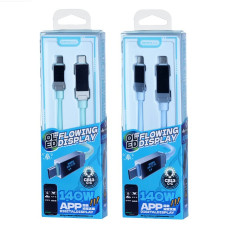 Data Cable Remax CB13 Type-C to Type-C Thunder Zinc Alloy 140W Display 1.2m