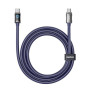 Data Cable Remax CB19 Illumine Zinc Alloy Ambient Light Type-C to Type-C 65W 1.2m