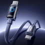 Data Cable Remax CB19 Illumine Zinc Alloy Ambient Light Type-C to Type-C 65W 1.2m