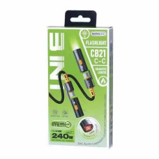 Data Cable Remax CB21 Walker Series Type-C to Type-C + LED-ліхтарик та прикурювач 240W 1.2m