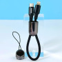 Data Cable Remax RC-140i Raython Series Portable Lanyard Type-C to Lightning PD65W 0.12m