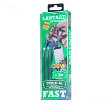 Data Cable Remax C28 Yoso Zinc alloy Type-C to Lightning 30W 0.3m 